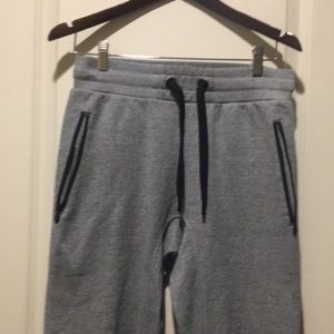 NWOT CSG Champs mens drawstring Jogger Sweatpants zip pockets/zip legs size M